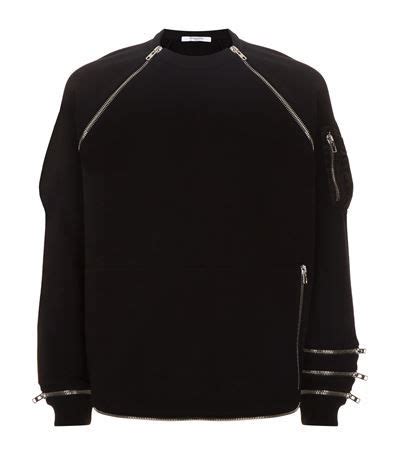 givenchy black cuban half zip|Sweatshirts & Hoodies .